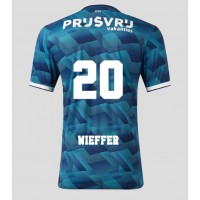 Camiseta Feyenoord Mats Wieffer #20 Segunda Equipación Replica 2023-24 mangas cortas